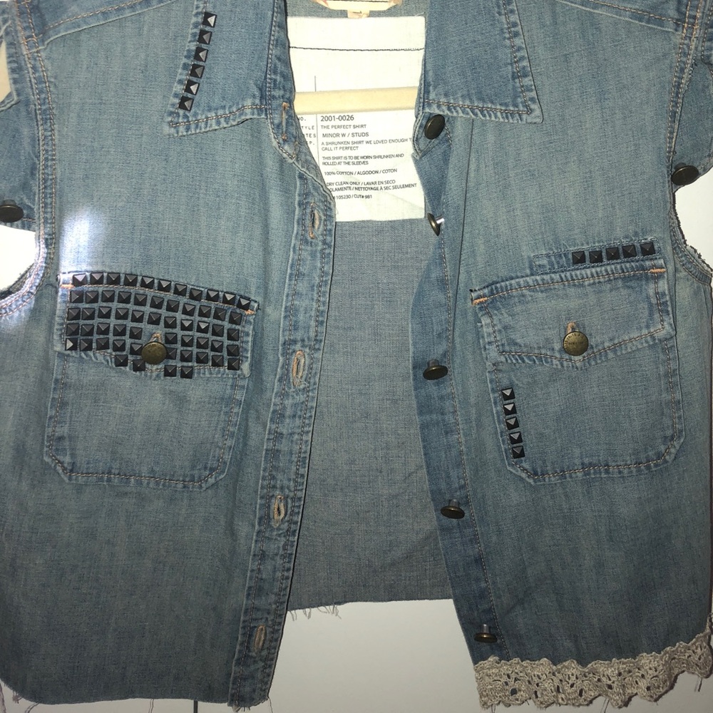 CURRENT/ELLIOT Vintage Denim Vest